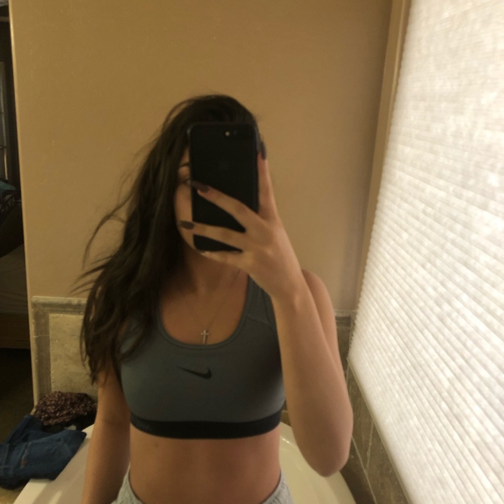NIKE grey sports bra